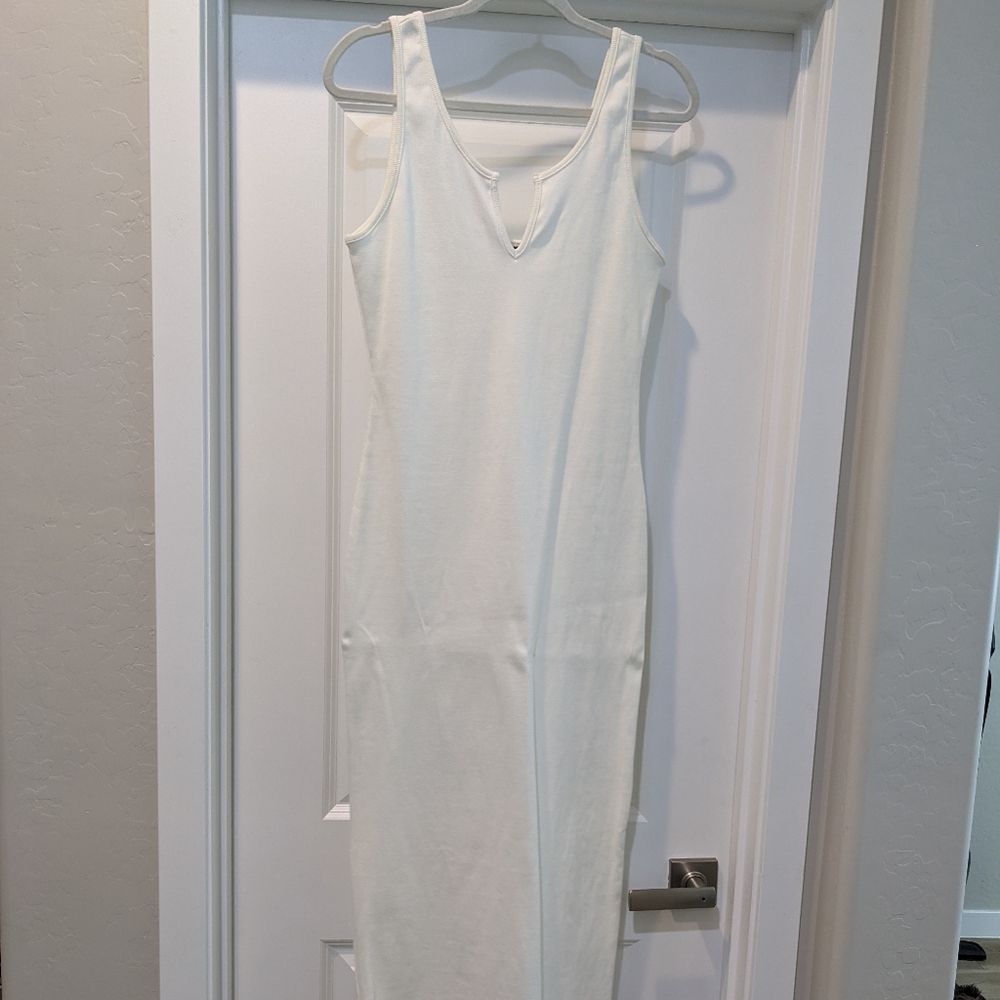 Fashion Nova Cream Ribbed Top